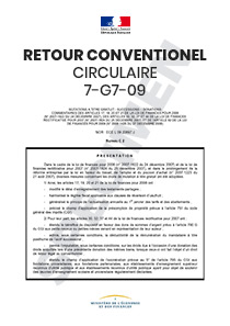 Circulaire 7-G7-09 : Retour conventionnel - Donation